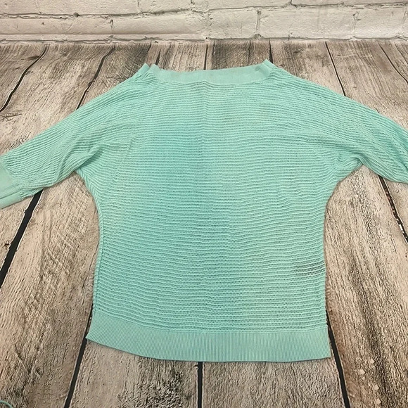 Women’s Express light turquoise sweater/matching tank top - Picture 4 of 6